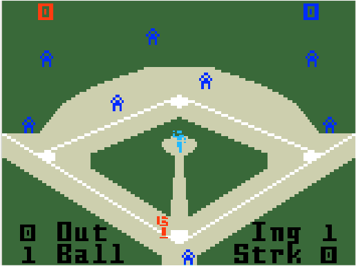 major league baseball for mattel intellivision