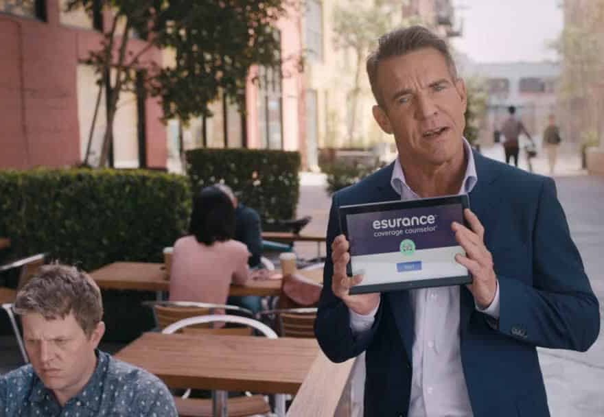 cranky ad review dennis quaid for esurance