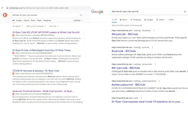 search engines hiding COVID vaccine dangers