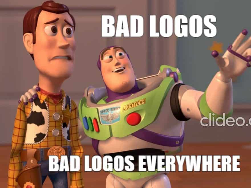 woody and buzz lightyear see bad logos everywhere