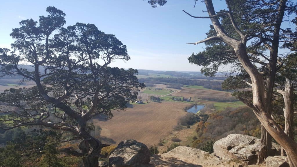 stunning view of rolling hills from gibraltar rock