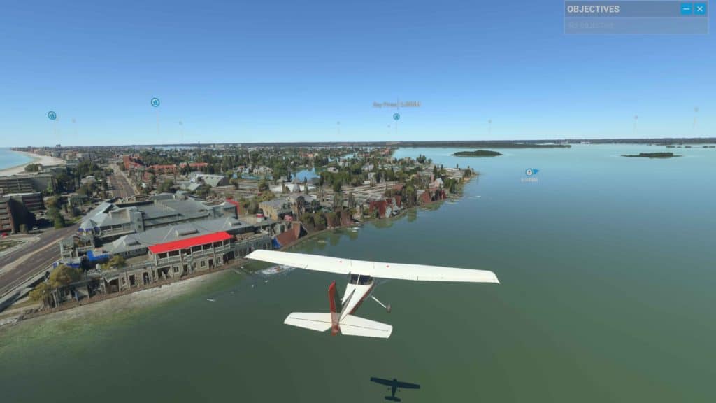 microsoft flight simulator flying over florida