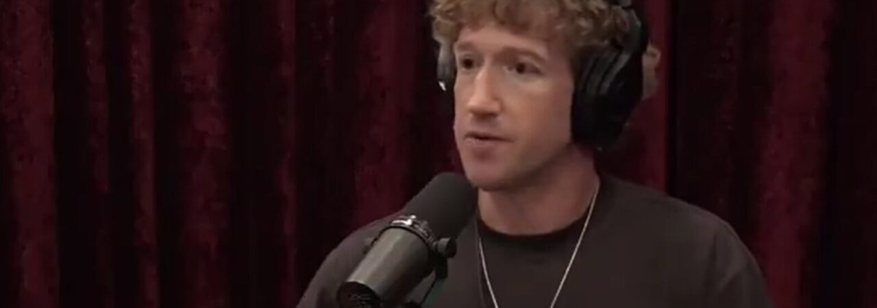 Joe Rogan interviews Facebook founder Mark Zuckerberg on his podcast, The Joe Rogan Experience